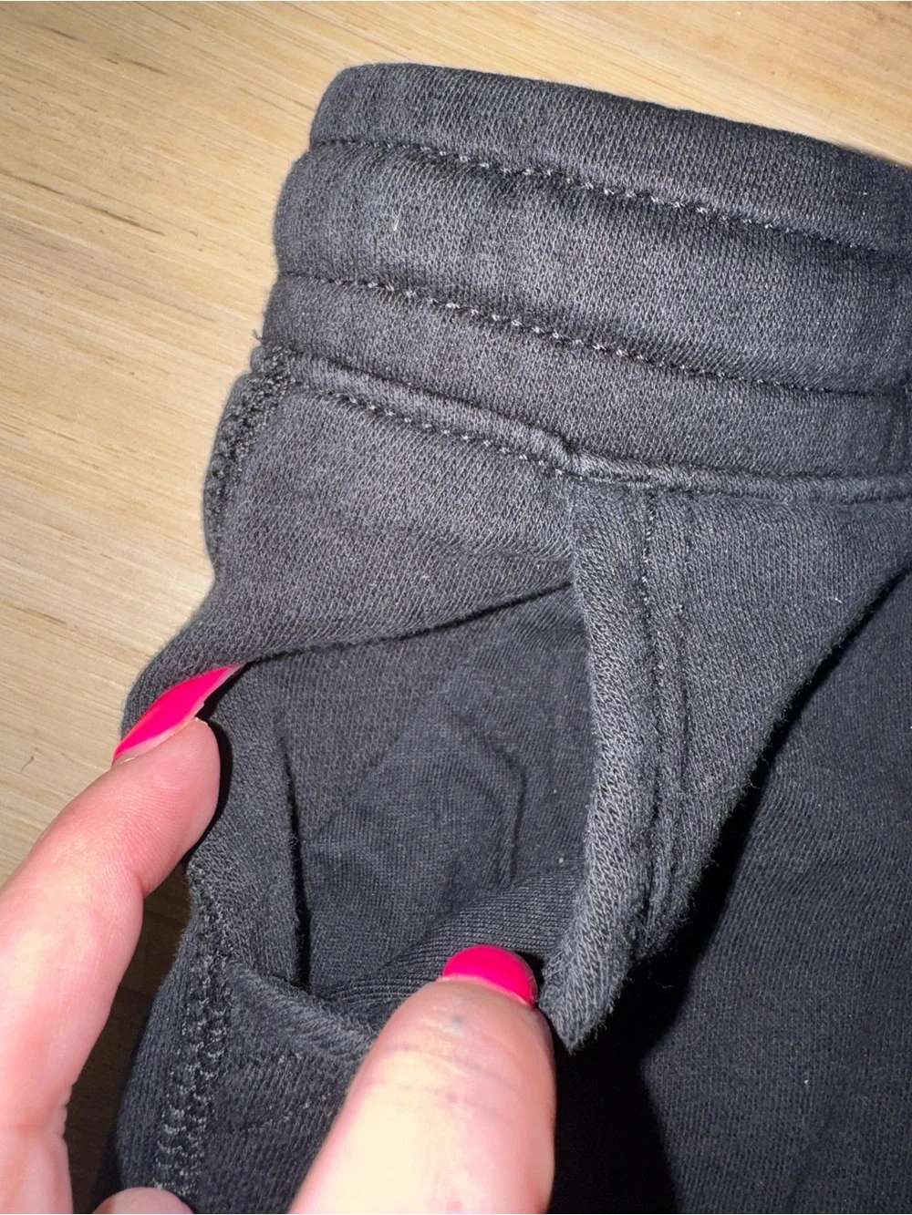 Old Navy Kids Pull-On Shorts in Black and Light Gray